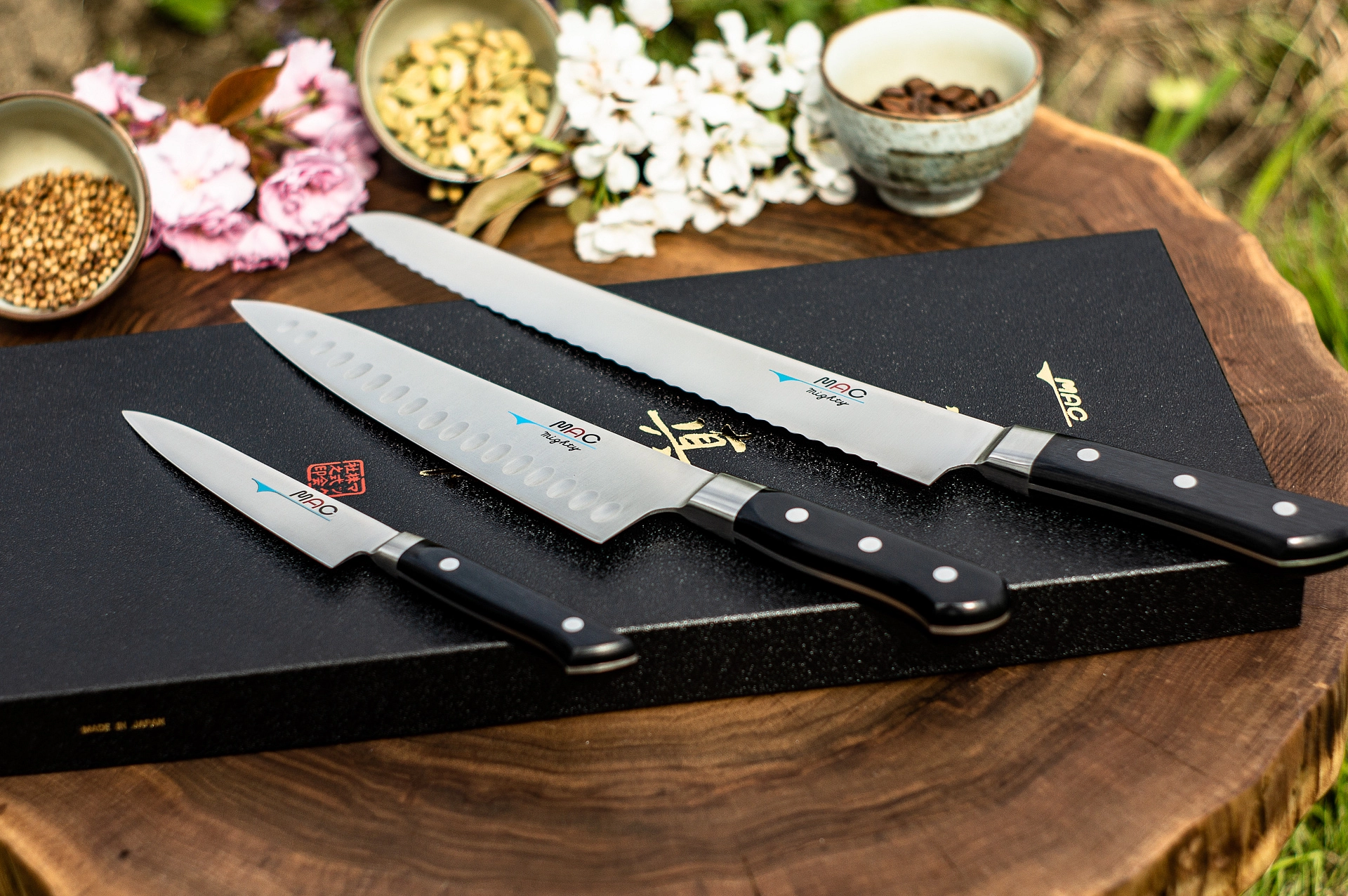 Japanese MAC GSP-31 Knife SET of 3 (UK-60, FK70, PK-40) Japanese Original  Series